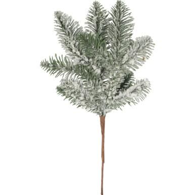 GAŁĄZKA ŚWIERKOWA OŚNIEŻONA  PIK 32 CM ZIELONA