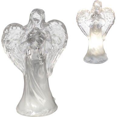 Anioł świecący lampka figurka świąteczna ozdoba aniołek led na baterie