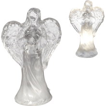 Anioł świecący lampka figurka świąteczna ozdoba aniołek led na baterie 