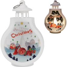 LAMPION ŚWIĄTECZNY LATARENKA DEKORACJA ŚWIETLNA LED BOŻE NARODZENIE reniferek