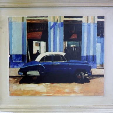 Niebieski Samochód Obraz Serii Auta o wymiarach 48.5x41 cm