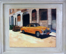 Obraz Żółty Samochód Seria Kolekcjonerska 48.5x41 cm