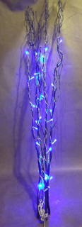 Niebieska Gałązka Dekoracyjna z 30 LED Światełkami do Użytku Wewnętrznego