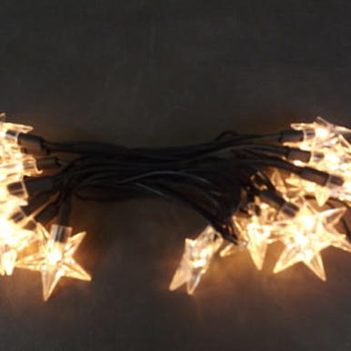 Zestaw 20 Białych Lampek-Gwiazdek na Choinkę, 2.8m, 220V-240V