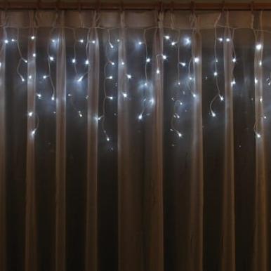 Białe Świetlne Sznur&oacute;wki Sople LED 100 Lampek do Użycia na Zewnątrz [K100 LED WHITE]