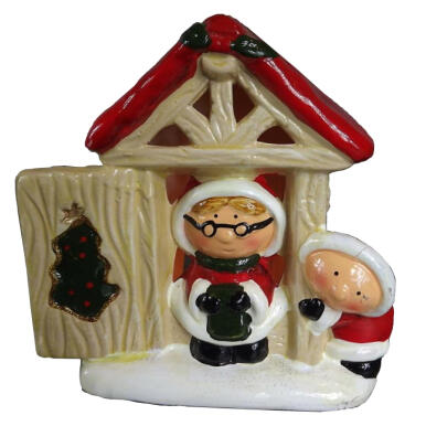 Ceramiczny Lampion w Kształcie Chatki