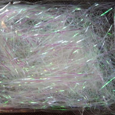 Opalizujące sianko świąteczne w kolorze białym