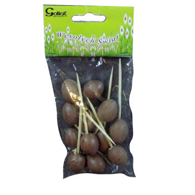 Komplet 10 Brązowych Jajek-Pik&oacute;w o Wielkości 1.5x8cm