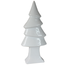 Choinka ceramiczna dekoracja świąteczna biała