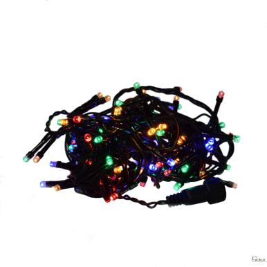 Lampki Choinkowe Multicolor 200 LED z Adapterem Czasowym i Dodatkowym Gniazdem, Zewnętrzne i Wewnętrzne