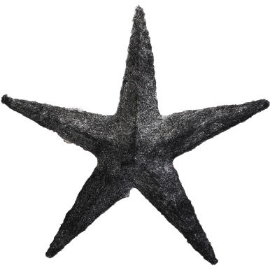 Dekoracyjna gwiazda z sizalu