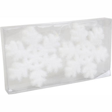Komplet 2 śnieżynek 11cm