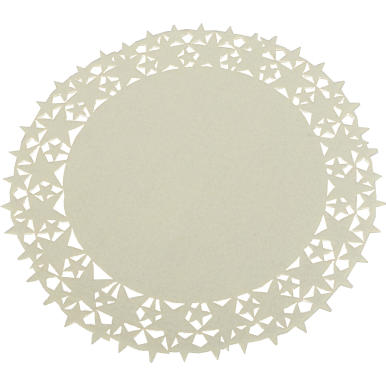 Serweta filcowa w gwiazdki kremowa