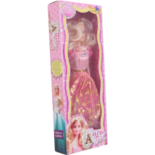 Elegancka Lalka w różowej sukience Prezentowa