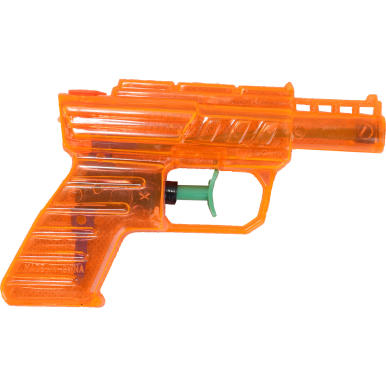 Mały pomarańczowy pistolet na wodę