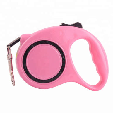 Automatyczna Różowa Smycz dla Psa 3m z Komfortową Rączką i Stałą Blokadą do 11kg