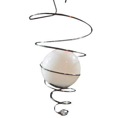 Kolorowa Solarna Kula Dekoracyjna na Spirali ze Stali Nierdzewnej
