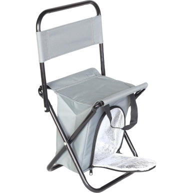 Przenośne Krzesło Turystyczne z Izolacyjną Torbą na Żywność BS-032 Szare