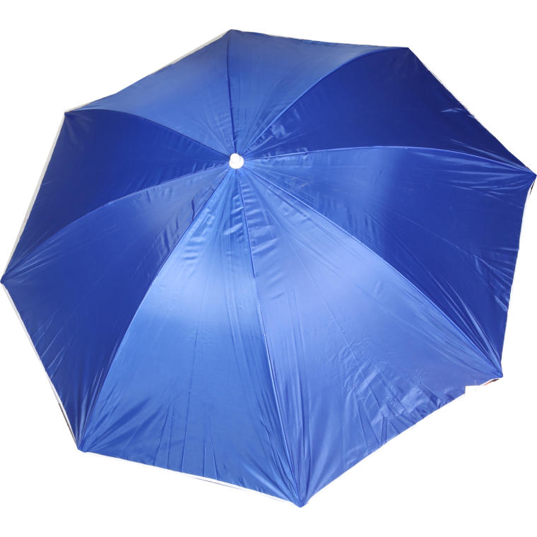 Niebieski Parasol Plażowy o Średnicy 180 cm z Regulowaną Wysokością i Mocną Tkaniną 170T
