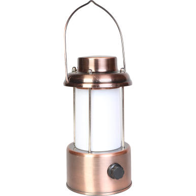 Latarnia biwakowa Retro II z uchwytem, zasilana 4 bateryjkami AA