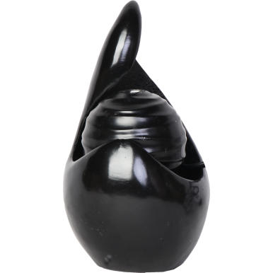 Fontanna Dekoracyjna LED z Pompką, Kolor Czarny, Nawilżająca Powietrze F001B