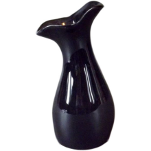 Wazon ceramiczny w kolorze czarnym 17x7 cm