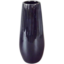 Czarny Wazon Ceramiczny 21x8cm