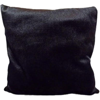 Duża poduszka dekoracyjna imitująca czarną sierść 58x58cm