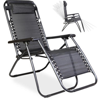 Fotel ogrodowy BS69 czarny