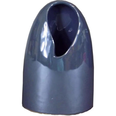 Wazon ceramiczny w kolorze niebieskim 7,5x12,5x18 cm