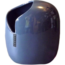Niebieski Wazon Ceramiczny o Wymiatach 17,5x10x20cm