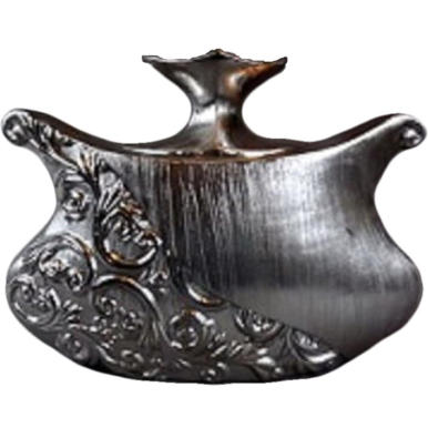 Wazon Ceramiczny Koloru Srebrnego, Wielkość 32x45cm