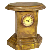 Zegar Stojący Vintage w Kolorze Orzechowym 30x30 cm