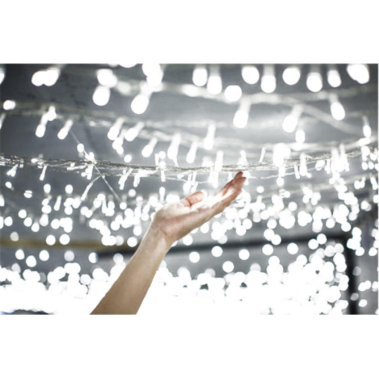 Lampki choinkowe 120 LED  wewnętrzne, ciepły biały