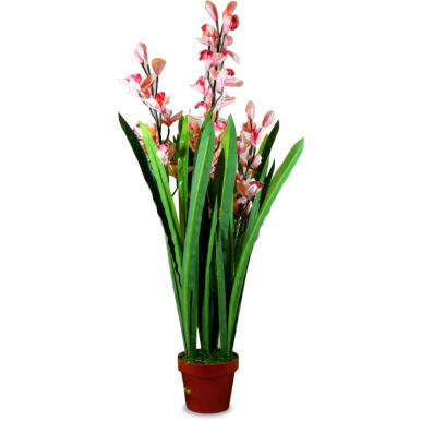 Realistyczny Różowy Storczyk w Doniczce - Dekoracja o Wysokości 110 cm