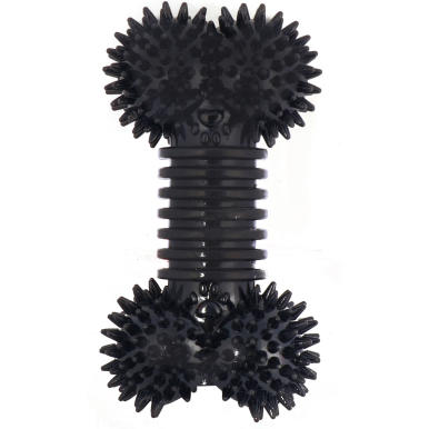 Gumowy Gryzak dla Psa w Kształcie Kości - Czarny