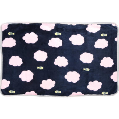 Kocyk dla psa Chmurka w kolorze ciemno granatowym o wymiarach 40x60cm