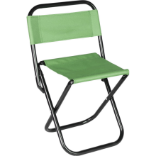 Krzesło turystyczne z oparciem zielone