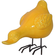 Ozdobna żółta kaczka 12 cm
