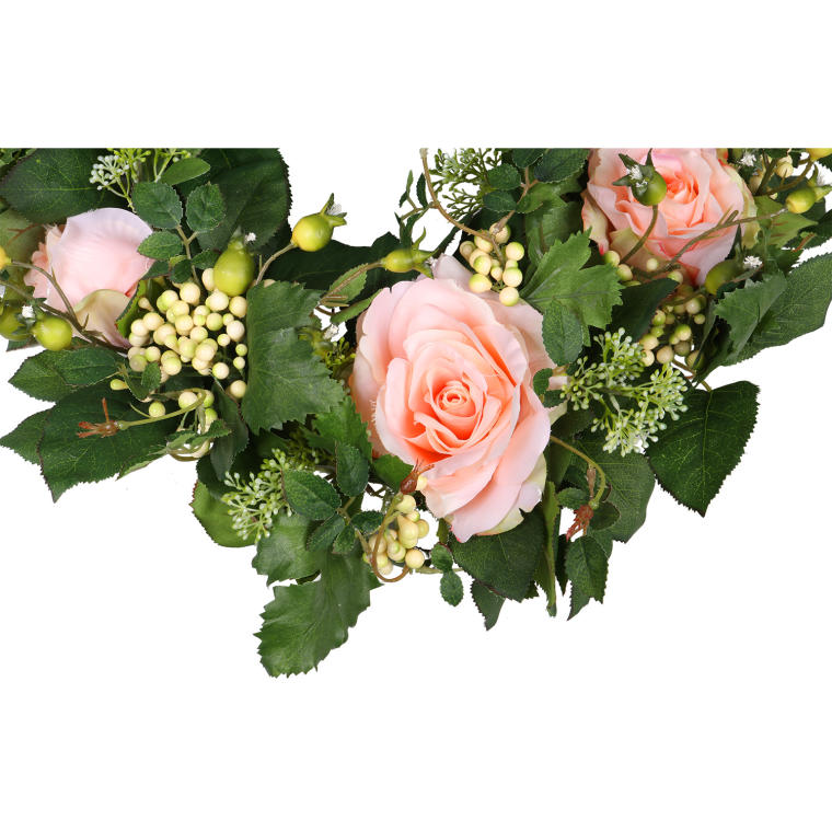 Kremowy Wianek Różany Romantyczna Kompozycja