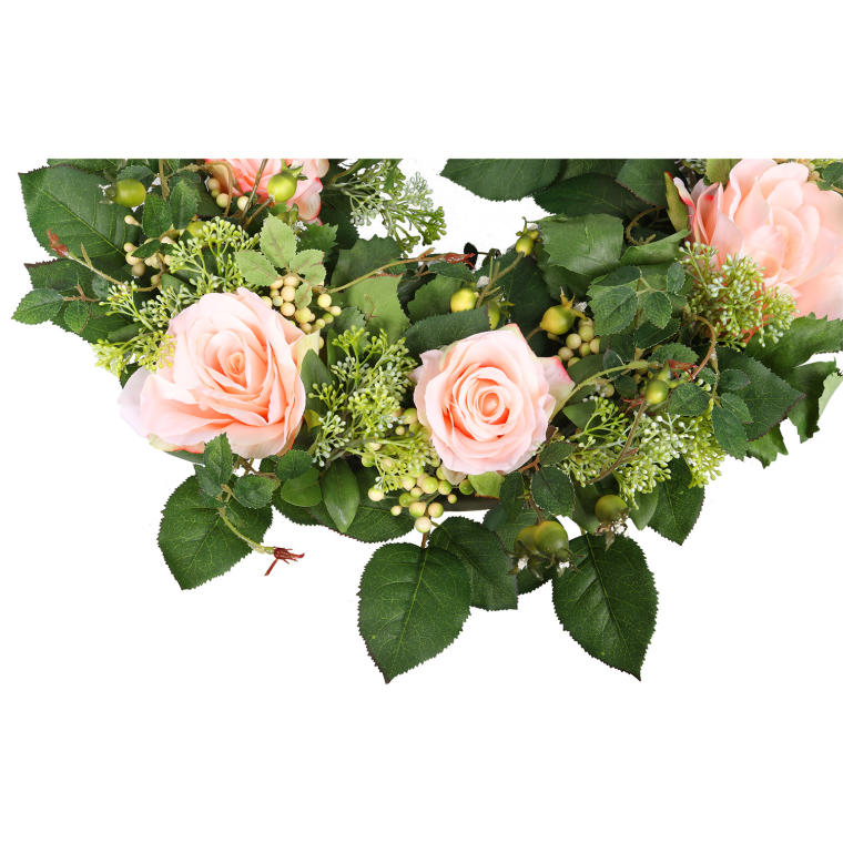 Kremowy Wianek Różany Romantyczna Kompozycja