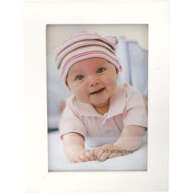 Biała Ramka na Zdjęcie o Wymiarach 15x11,5 cm, Wisząca, W Pionie lub Poziomie