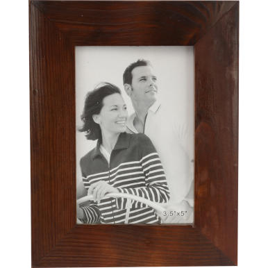 Drewniana stojąca falowana ramka na zdjęcie 18x14 cm