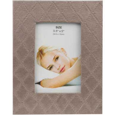 Stojąca ramka na zdjęcie z imitacją skóry 15x19 cm