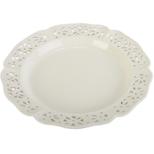 Elegancki Talerz Obiadowy Ceramiczny 30,5 cm w Kolorze Białym