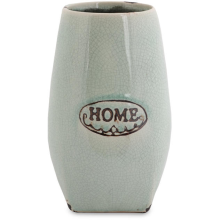 Wazon ceramiczny o wysokości 18 cm w stylu vintage w kolorze miętowym Home