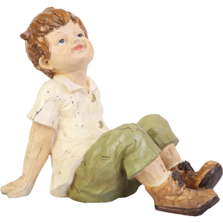 Figurka chłopca w zielonych spodniach 26 cm