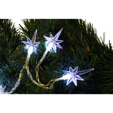 Lampki choinkowe 20 led gwiazdki długie [20 LED IP20 GD]
