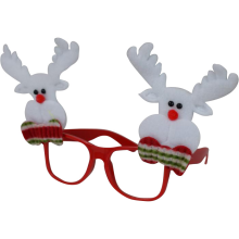 Okulary świąteczne biały renifer