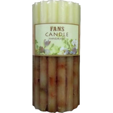 Brązowa świeca 7,4x15 cm